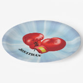Boxing Ghandschoenen Design Paper Party Bord (Gekanteld)