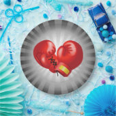 Boxing Ghandschoenen Design Paper Party Bord (Feest)