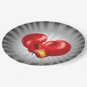 Boxing Ghandschoenen Design Paper Party Bord (Gekanteld)