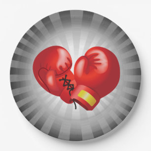 Boxing Ghandschoenen Design Paper Party Bord