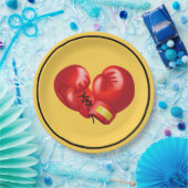 Boxing Ghandschoenen Design Paper Party Bord (Feest)