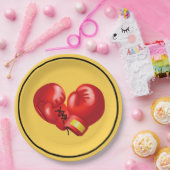 Boxing Ghandschoenen Design Paper Party Bord (Feest)