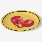 Boxing Ghandschoenen Design Paper Party Bord (Gekanteld)