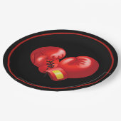 Boxing Ghandschoenen Design Paper Party Bord (Gekanteld)