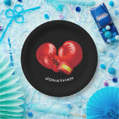 Boxing Ghandschoenen Design Paper Party Bord (Feest)