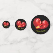 Boxing Ghandschoenen Design Table Confetti (Voorkanten)
