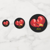 Boxing Ghandschoenen Design Table Confetti (Achterkanten)