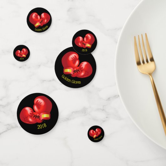 Boxing Ghandschoenen Design Table Confetti (Groep)