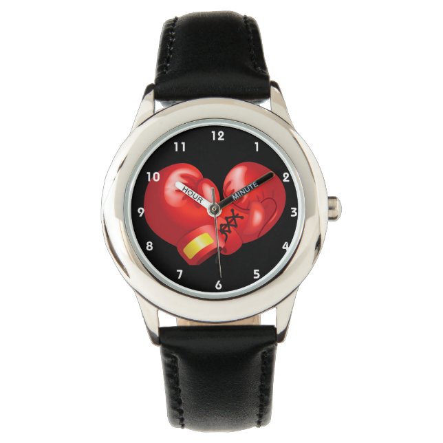 Boxing Ghandschoenen Design Watch Horloge (Voorkant)