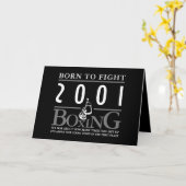 Boxing Ghandschoenen, geboren tot gevechts Kaart (Gele Bloem)