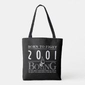 Boxing Ghandschoenen, geboren tot gevechts Tote Bag (Achterkant)