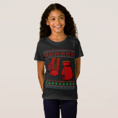 Boxing Ghandschoenen Oegly Sweater Kerstmis T-shirt (Voorkant volledig)
