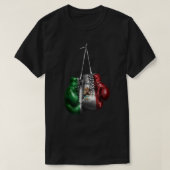 Boxing Ghandschoenen  vlag T-shirt (Design voorkant)