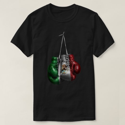 Boxing Ghandschoenen  vlag T-shirt (Design voorkant)