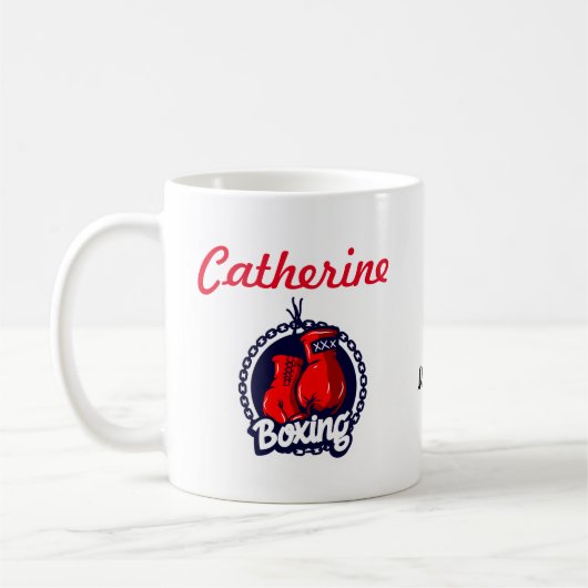 Boxing Girl Koffiemok (Links)
