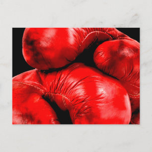 Boxing Glove Boxer Grunge Style Briefkaart