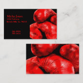 Boxing Glove Boxer Grunge Style Visitekaartje (Voorkant / Achterkant)