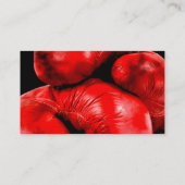 Boxing Glove Boxer Grunge Style Visitekaartje (Achterkant)