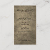 Boxing Glove Club Visitekaartje (Achterkant)