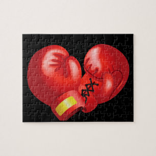 Boxing Glove Design Jigzaag Puzzle Legpuzzel