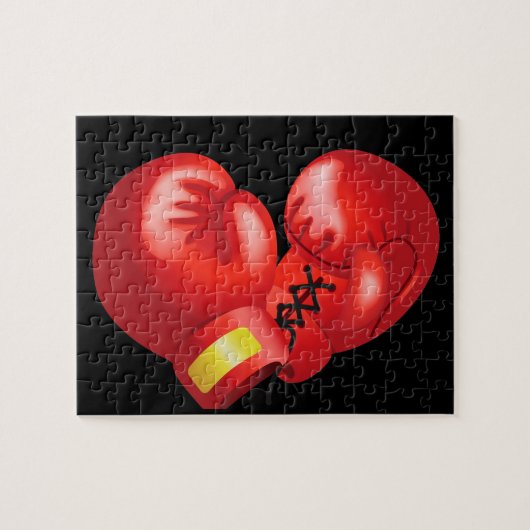 Boxing Glove Design Jigzaag Puzzle Legpuzzel (Horizontaal)