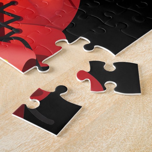 Boxing Glove Design Jigzaag Puzzle Legpuzzel (Zijkant)