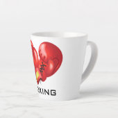 Boxing Glove Design Latte Cup Latte Mok (Rechterhoek)