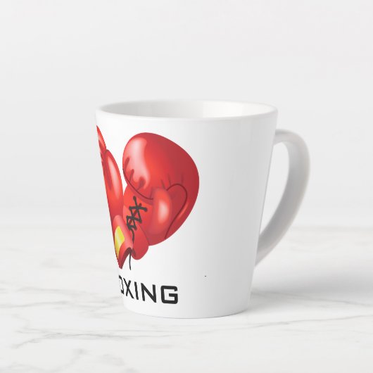 Boxing Glove Design Latte Cup Latte Mok (Rechterhoek)