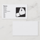 Boxing Glove Visitekaartje (Voorkant / Achterkant)