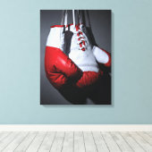 Boxing gloves canvas afdruk (Insitu (Houten vloer))