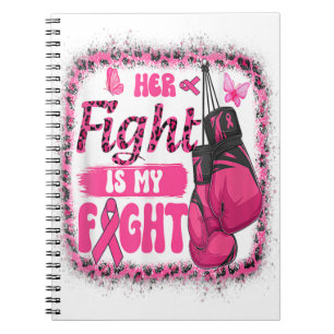 Boxing Gloves Her Fight Is My Fight Breast Cancer Notitieboek