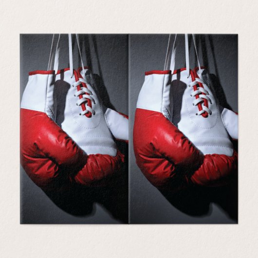 Boxing gloves kaart (Buitenkant ongevouwen)