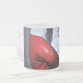 Boxing gloves  matglas koffiemok (Voorkant links)