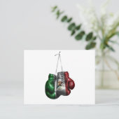 Boxing Gloves T-Shirt - Mexico Vintage Flag Feestdagenkaart (Staand voorkant)