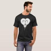 Boxing gloves with heart shape  partner for boxers t-shirt (Voorkant volledig)