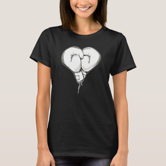 Boxing gloves with heart shape  partner for boxers t-shirt (Voorkant)