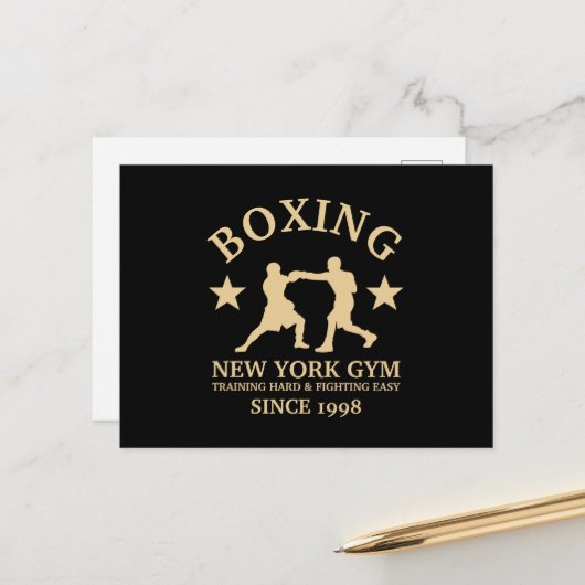 Boxing Gym, Pro Fighters Briefkaart (Voorkant / Achterkant in situ)