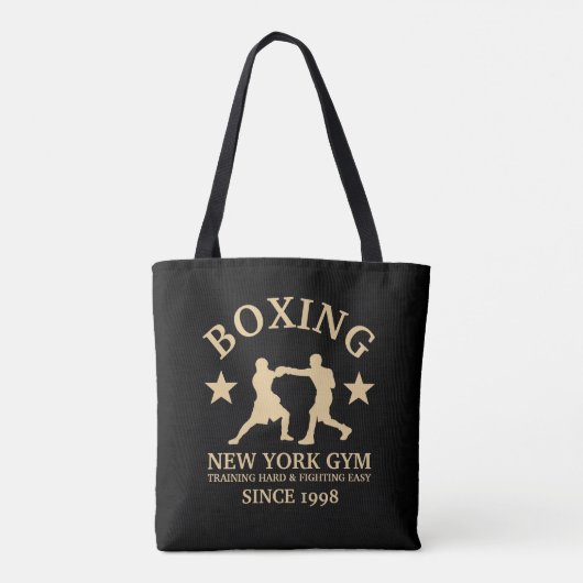 Boxing Gym, Pro Fighters Tote Bag (Achterkant)