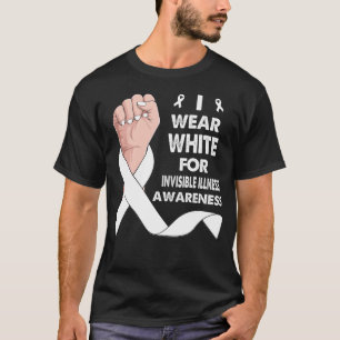 Boxing Hand I Draag wit voor onzichtbare ziekte T-shirt