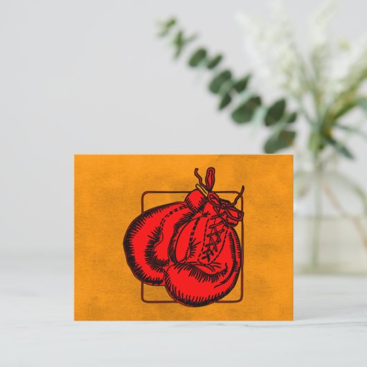 Boxing-handschoenen Briefkaart (Staand voorkant)