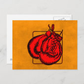 Boxing-handschoenen Briefkaart (Voorkant / Achterkant)