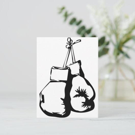 Boxing-handschoenen Briefkaart (Staand voorkant)