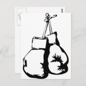Boxing-handschoenen Briefkaart (Voorkant / Achterkant)