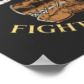 Boxing-handschoenen in nood poster (Hoek)