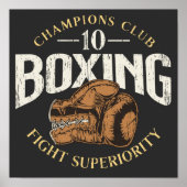 Boxing-handschoenen in nood poster (Voorkant)