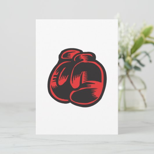 Boxing-handschoenen Kaart (Staand voorkant)