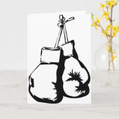 Boxing-handschoenen Kaart (Gele Bloem)