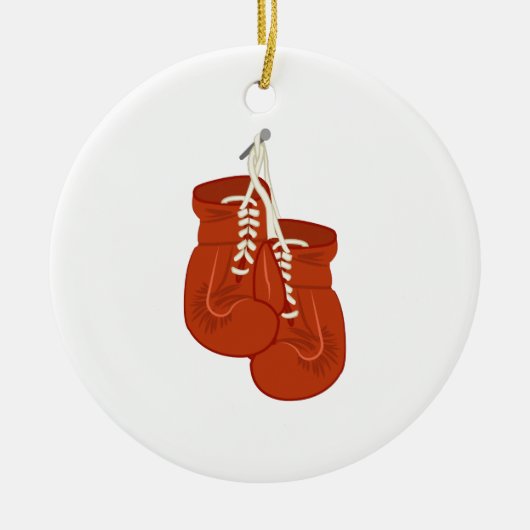 Boxing-handschoenen Keramisch Ornament (Voorkant)