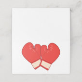 Boxing-handschoenen Plaatskaartje (Buitenkant ongevouwen)