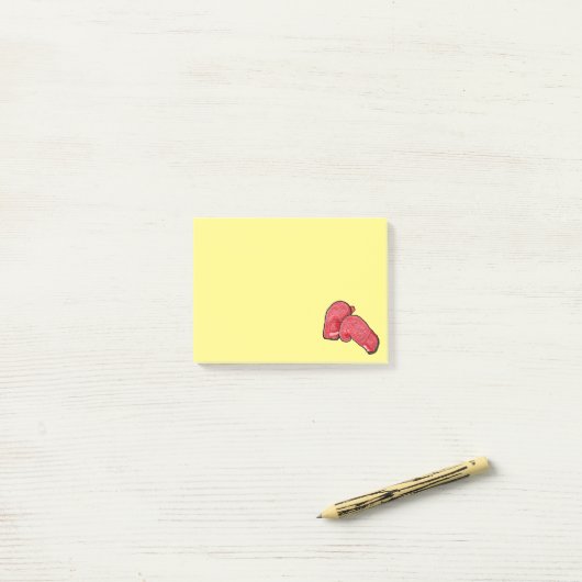 Boxing-handschoenen Post-it® Notes (Op bureau)